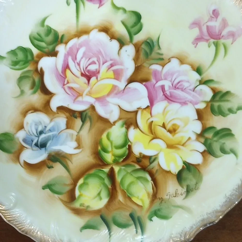 Norleans Japan Decorative Floral Design Plate, Vintage!